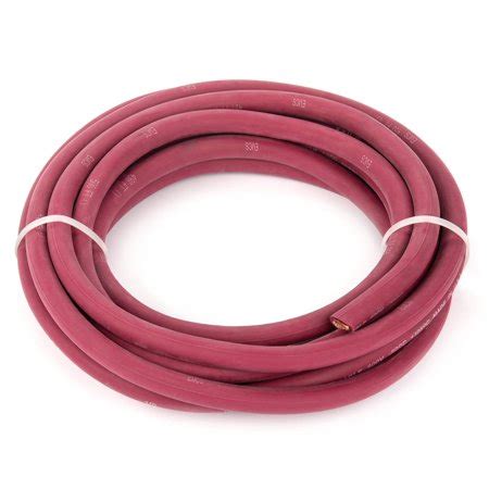 🛒 Crazy Deals 4/0 Gauge - 20 Feet Red - EWCS Brand 100% Copper Premium Industrial Grade Extra Flexible Welding Cable 600 Volt - 20 Feet Red